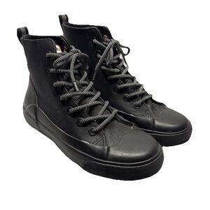 Hunter Target High Top Sneakers Womens 7 Black Canvas Lace Up Casual Shoes